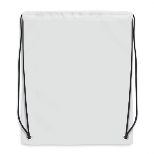 Columbus Drawstring Backpack White